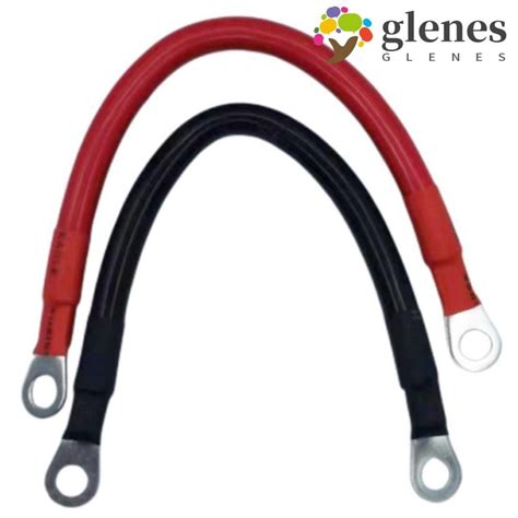 Glenes Inverter Cables 30cm 12v 2awg Car Battery Connection Line Auto