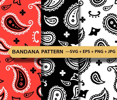 Seamless Bandana Pattern Svg Png Bandana Texture Etsy Finland