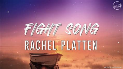 Rachel Platten Fight Song Lyrics Youtube