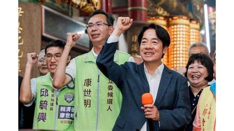 賴清德身兼黨主席跟總統參選人，御駕親征母雞帶小雞，在苗栗站台，搶攻客家藍營鐵票區 2024臺灣大選 Articles 苗栗縣立委候選人康世明 Gan Jing World