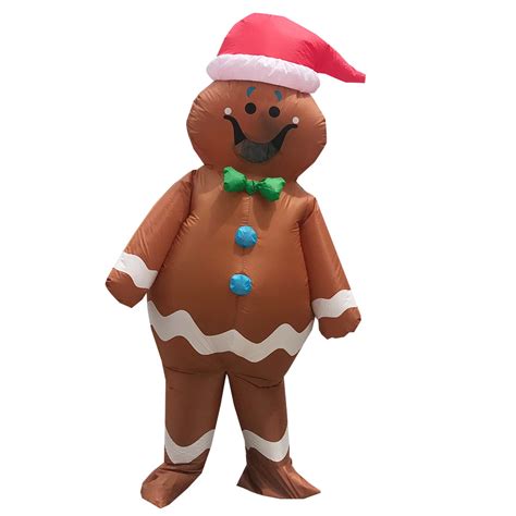 Adult Gingerbread Man Inflatable Costumes Anime Halloween Costume For