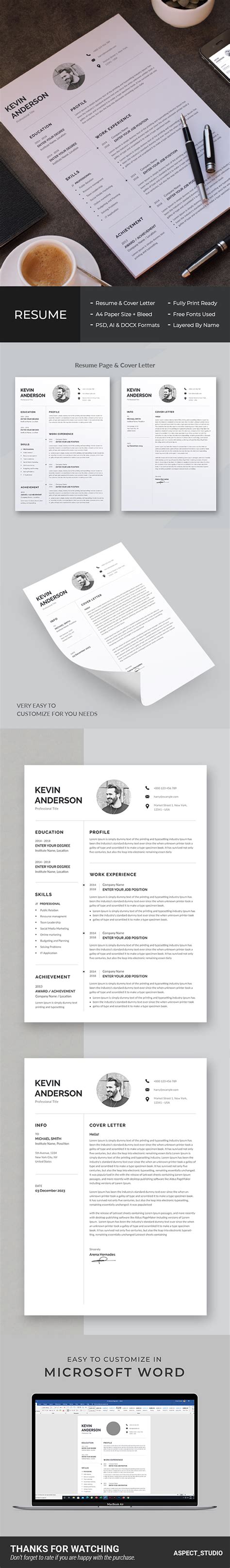 Kevin Anderson Resume Template 180270 Templatemonster