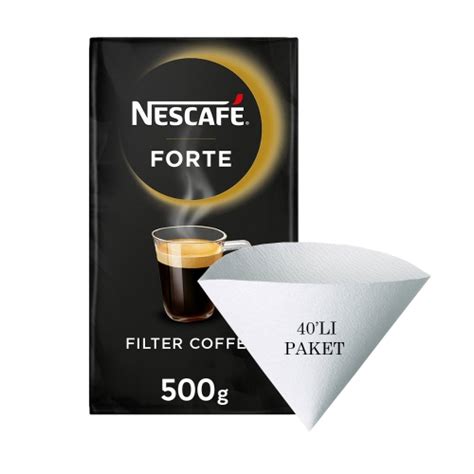 Nescafe Forte Filtre Kahve Gr Alana Filtre Kahve Ka D L Paket