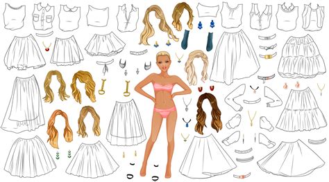 Paper Doll Coloring Sheets Order Discount Pinnaxis