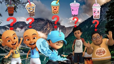 Keren Upin Ipin Boboiboy Adit Denis Minum Es Boba YouTube