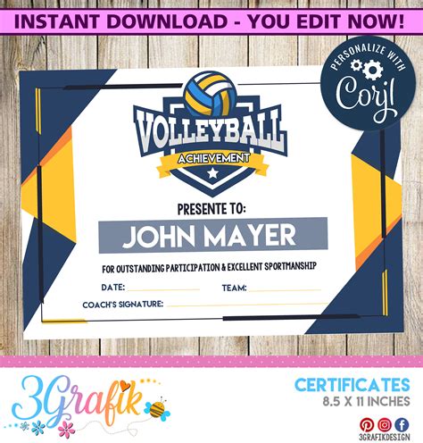 Volleyball Certificate Templates Free Are You Organizing A Cycling