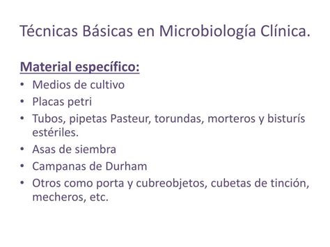 Ppt Organizaci N De Un Laboratorio De Microbiolog A Cl Nica