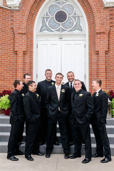 All Black Groomsmen Look