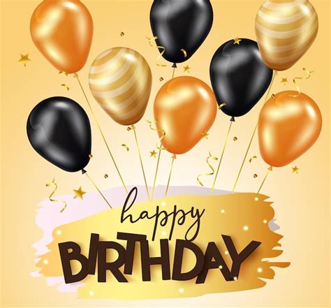 Premium Vector Birthday Greeting Vector Design Happy Birthday Text