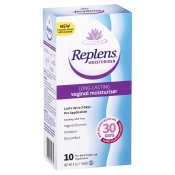 Replens Long Lasting Vaginal Moisturiser 10 Pack DDS