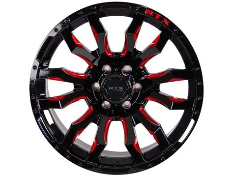 Rtx Off Road Black Red Patton Wheel Rtw Realtruck