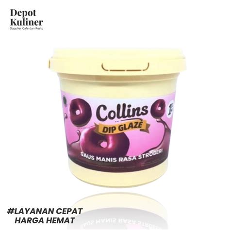 Jual Collins Dip Glaze Stroberi Kg Collin Saus Manis Rasa