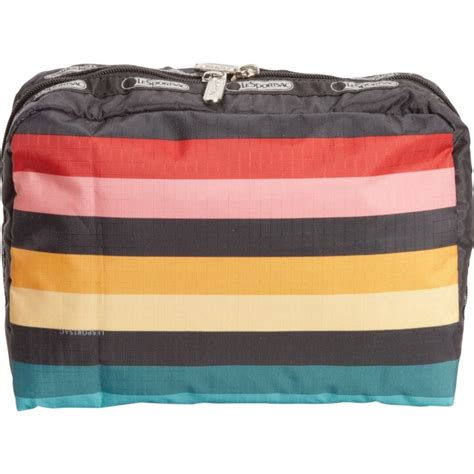 Lesportsac Classic Extra Large Rectangular Cosmetic Case Wide Ruled