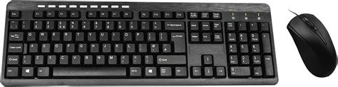 Cit Wired Usb Keyboard Mouse Combo Ergonomic Design Uk Qwerty