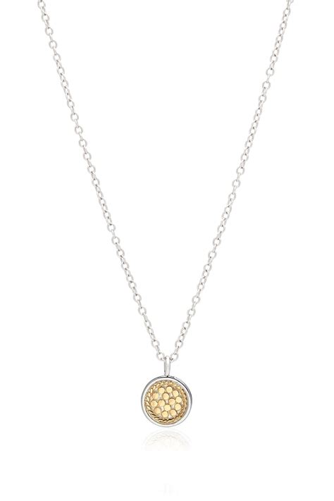 Anna Beck 0011n Twt Classic Mini Disc Gold Necklace Olivia Grace Fashion