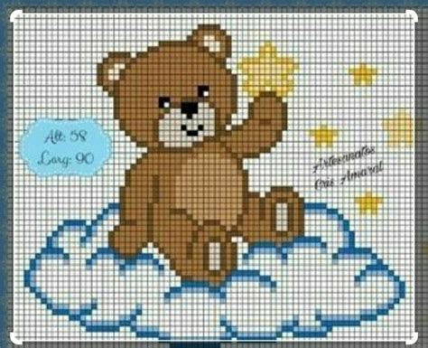 Pin De Affi Sha Em Teddy Bear Bordado Ponto Cruz Bordado Ponto Cruz