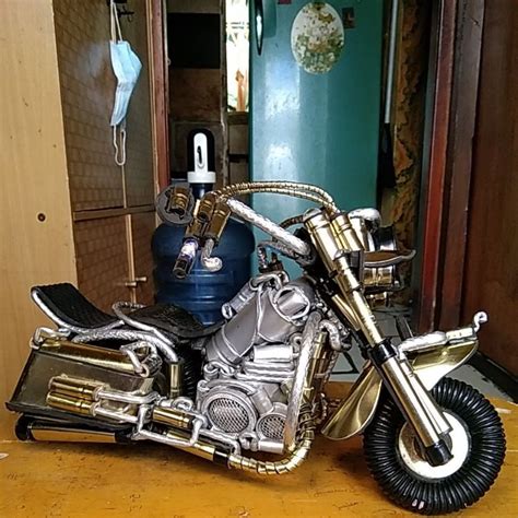 Jual Miniatur Harley Davidson Dari Limbah Kaleng Rokok Shopee Indonesia