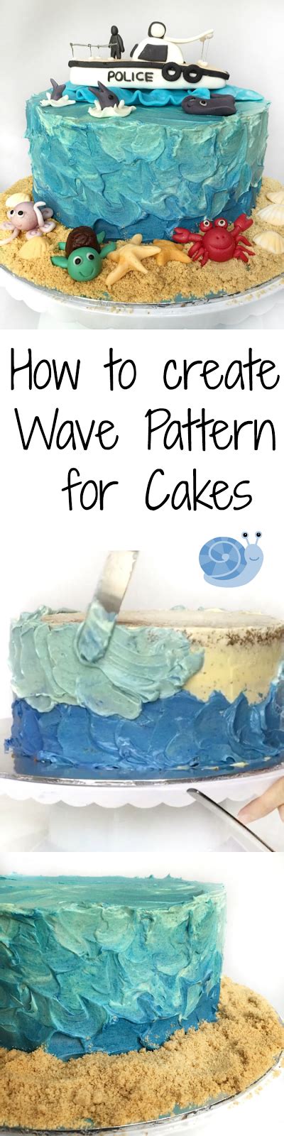 Blue Ombre Ocean Theme Wave Cake Wave Cake Ocean Cakes Birthday