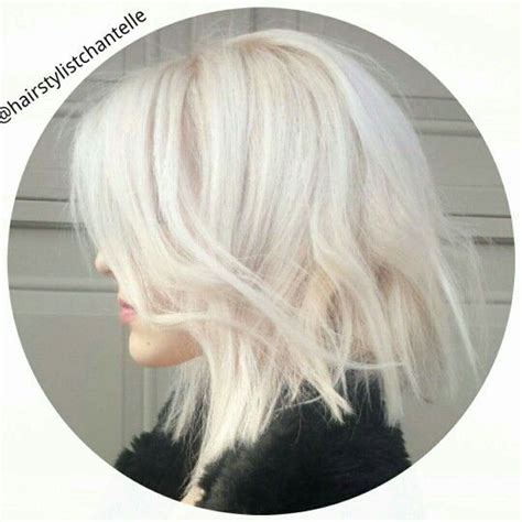Icy Blonde Lob Happy Hair Hair Inspo Blonde Lob