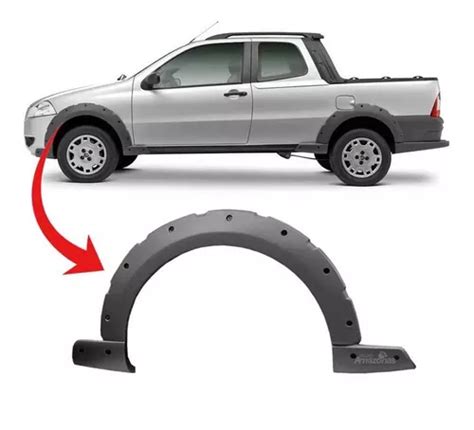 Moldura Para Lama Dianteiro Strada 2011 2012 2013 Fiat Parcelamento