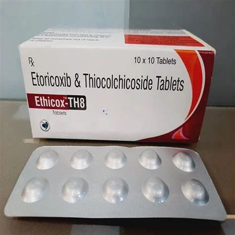 Etoricoxib Mg Thiocolchicoside Mg Mg Mg At Rs Box In