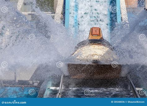 Log Flume Splash Royalty Free Stock Image - Image: 30548036