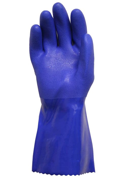 Pvc Coated Heavy Duty Rubber Gloves For Handling Chemicals And Dish