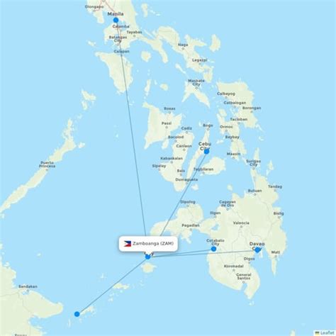 Zamboanga Zam Flight Routes Destinations Flight Routes