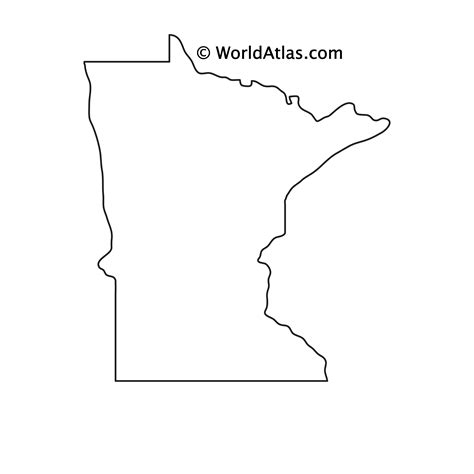 Minnesota Outline Map