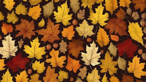 Premium Ai Image Autum Pattern Texture Background