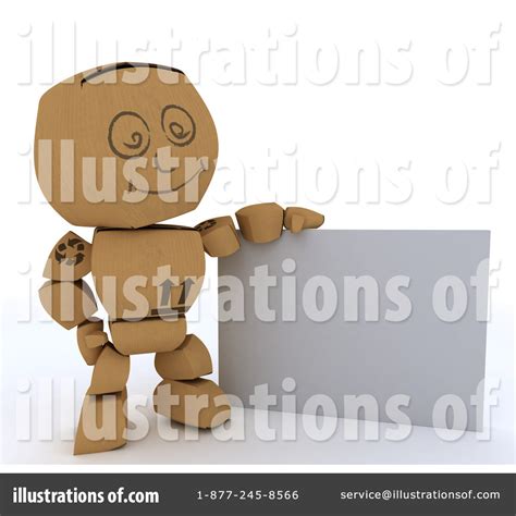 Box Man Clipart #1090768 - Illustration by KJ Pargeter