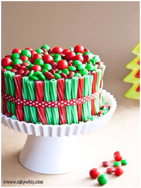 Red & Green M & M & licorice cake | Favorite christmas recipes ...