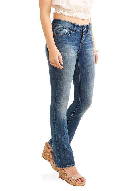 Time And Tru Mid Rise Bootcut Jeans Womens Brickseek