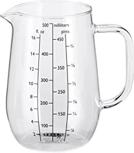 Amazon Stellar Kitchen Glass Measuring Jug Ml Pints