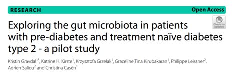 New Publication about gut microbiota & diabetes patients – in ...