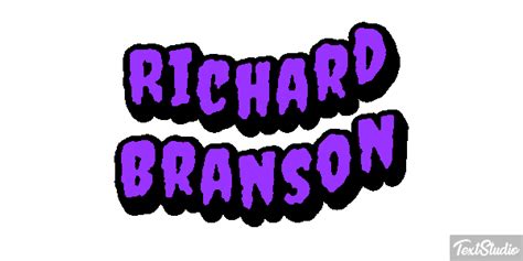 Richard Branson Celebrity Animated  Logo Designs Textstudio