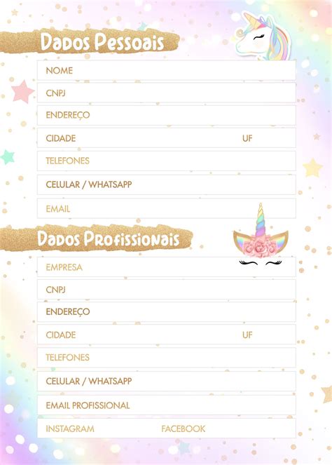 Planner Unicornio 2020 Datas Importantes Artofit