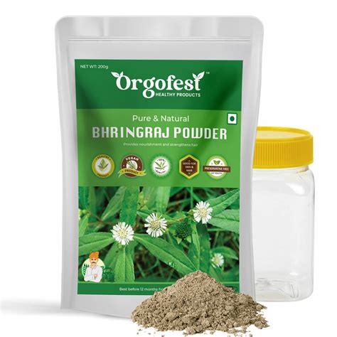 Buy Orgofest Pure Natural Bhringraj Powder G Eclipta Alba