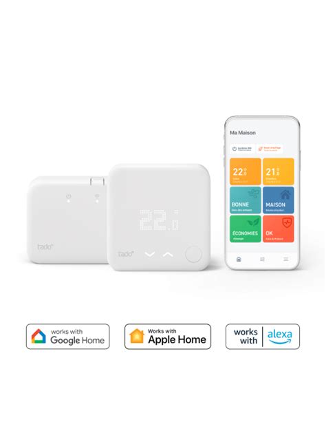 Thermostat intelligent sans fil Tado Kit de démarrage V3