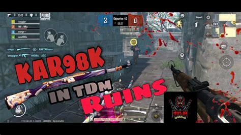 🔥🔥pubg Mobile Lite Tdm Ruins Only Kar98k Full Sniper Gameplay 🔥🔥10