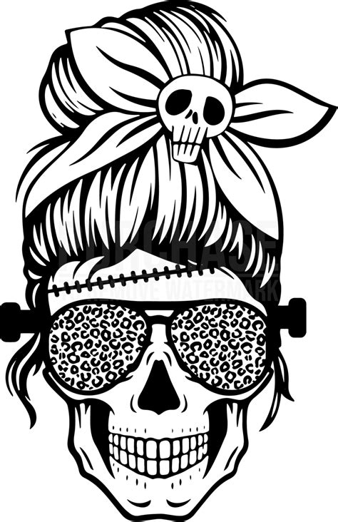 Halloween Mom Skull Svg Halloween Svg Halloween Vinyl Plotterdateien Free Skelett