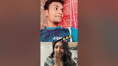 Lukha Comedy 🤣 Reaction Rashmika Mandana 🤣😂 Rashmika Rmreact Youtube