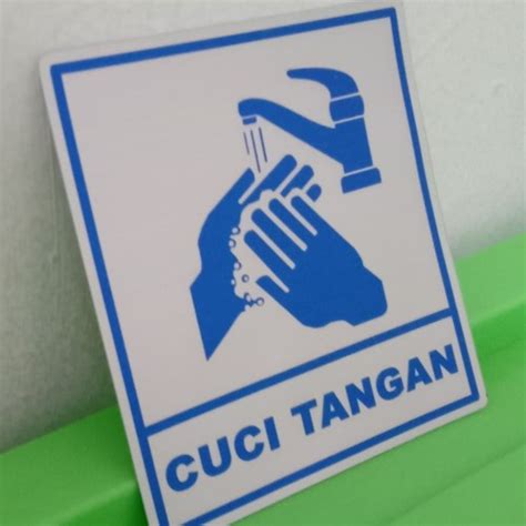 Jual Sign Label K Rambu Safety Cuci Tangan Ukuran X Cm Jakarta