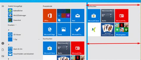 Windows 10 Startmenü Größe anpassen