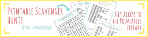 Camping Scavenger Hunt Printable Paper Trail Design Reverasite