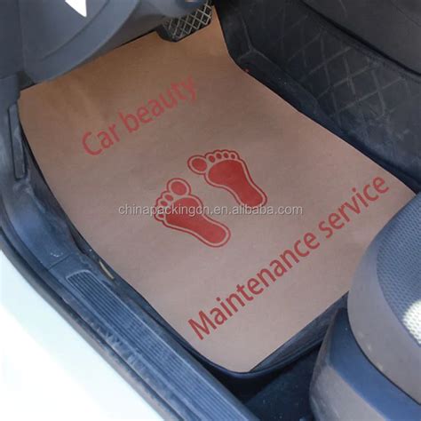 Car Floor Kraft Paper Mat Disposable Paper Car Floor Mats Buy Kraft