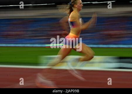 Natalia Kaczmarek Of Poland Competes In 400 Meters Women During The