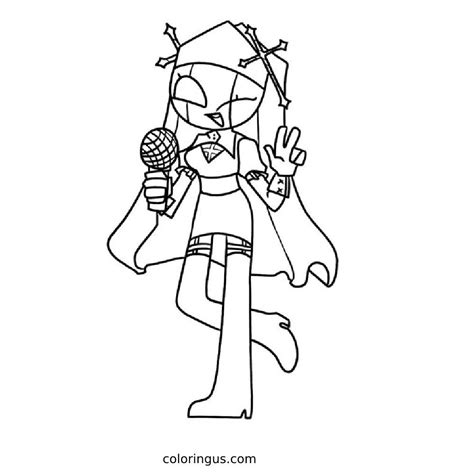 Friday Night Funkin Coloring Pages Free Printable Pdf