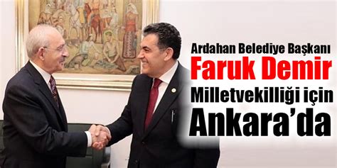 FARUK DEMİR İSTİFA İÇİN ANKARA'DA - Ardahan - Ardahan Anadolu Haber 23 Şubat Gazetesi