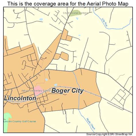 Aerial Photography Map of Boger City, NC North Carolina